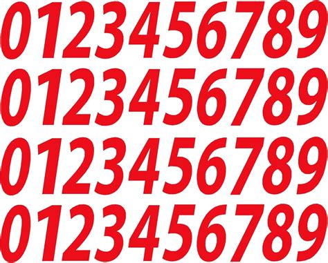 Decal Numbers