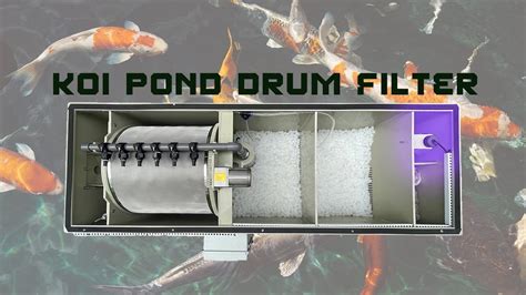 How Rotary Drum Filter Bio Filter Tank System Work For Koi Pond