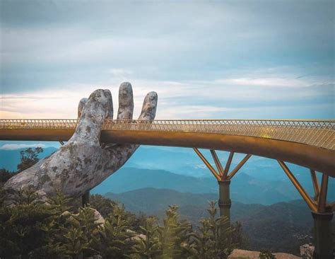 Vietnams Golden Bridge At Ba Na Hills The Five Foot Traveler