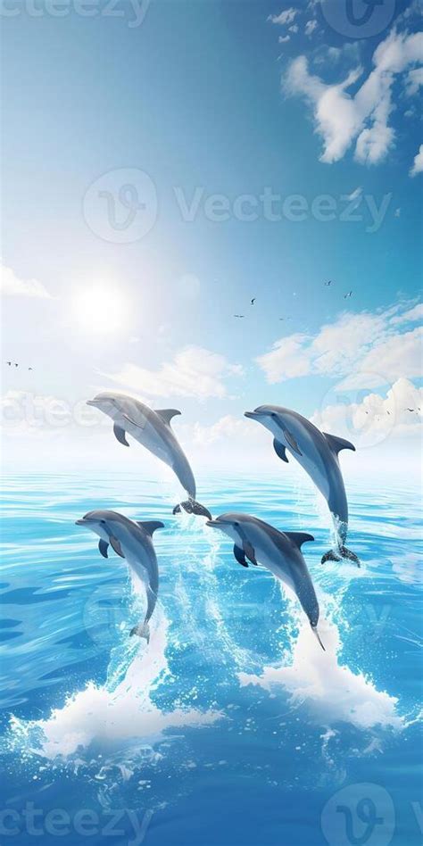 Playful Ocean Dolphins 46767086 Stock Photo at Vecteezy