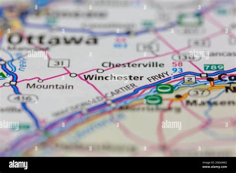 Map of winchester ontario hi-res stock photography and images - Alamy