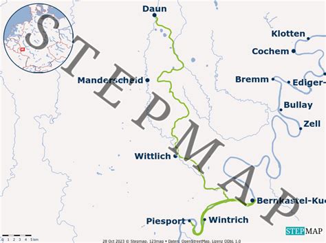 StepMap Moselradweg Bernkastel Kues Bis Piesport Mit Maare Mosel