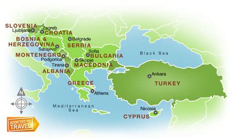 europe travel mapp: Map of Southern Europe Pictures