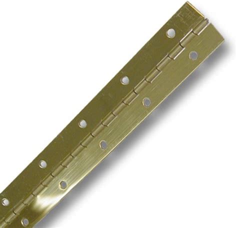 Piano Hinge Polished Brass 1 1 2 W X 72 L X 04 Thick