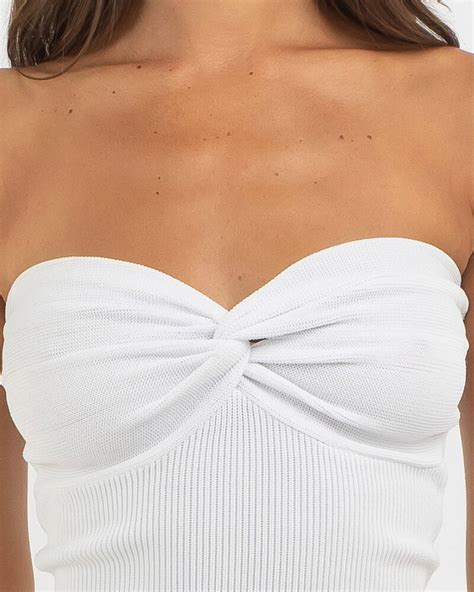 Shop Mooloola Bianca Knit Tube Top In White Fast Shipping And Easy Returns City Beach Australia