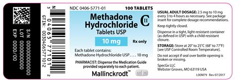 Dailymed Methadone Hydrochloride Tablet