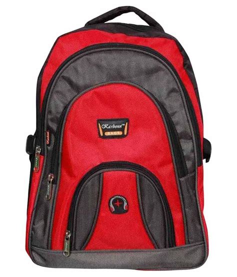 Karban Red Polyester School Bag - Buy Karban Red Polyester School Bag Online at Low Price - Snapdeal