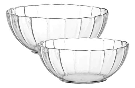 Set X Ensaladera Bowl Cm Vidrio Primavera Rigolleau