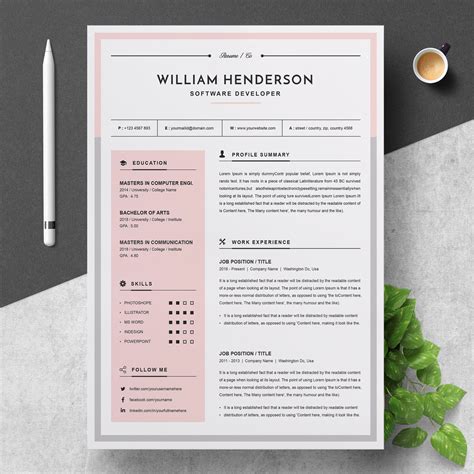 Creative Modern Resume - Design Cuts