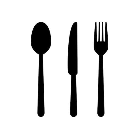 Premium Vector Fork Knife Spoon Vector Icon