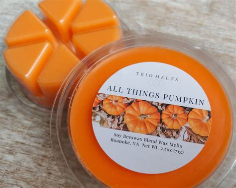 All Things Pumpkin Soy Wax Melts Fall Scent Trio Melts Etsy