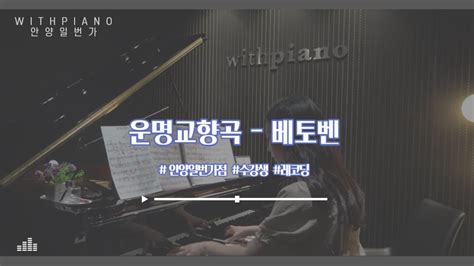 피아노 취미생의 베토벤 운명교향곡 ㅣ 클래식 연주 ㅣ운명교향곡 Cover ㅣclassic Cover L 클래식 연주곡 추천