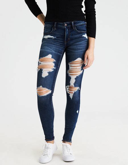 American Eagle Outfitters Ae Denim X Jegging Cute Ripped Jeans