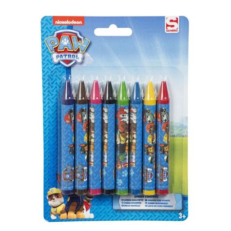 Paw Patrol Jumbo Crayons Pack of 8 | Paw patrol, Jumbo crayons, Best ...