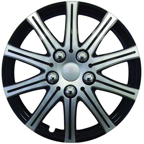 Streetwize Apollo 13 Inch Wheel Trims Silver Black Set Of 4 Euro