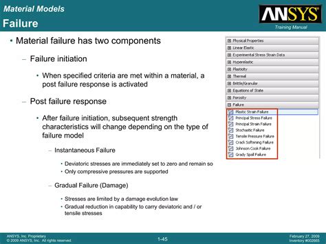 152222317 Explicit Dynamics Chapter 9 Material Models Ansyspdf