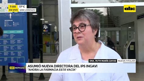 Video Asumió Nueva Directora Del Hospital Ingavi Del Ips Abc Noticias Abc Color