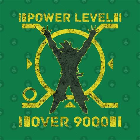 Power Level Over 9000 Dragon Ball Z T Shirt Teepublic