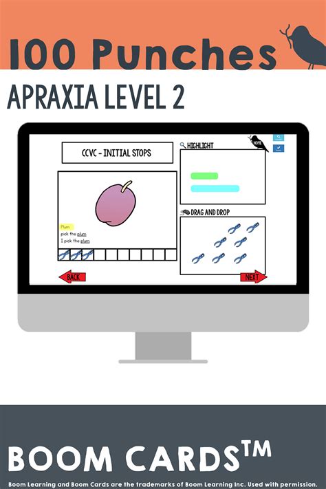 Boom Cards For Apraxia 100 Trials Articulation In Speech Therapy