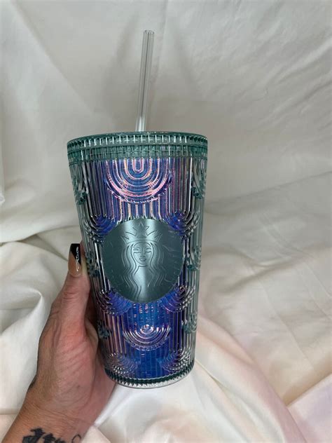 Starbucks Mermaid Iridescent Oz Grande Tumbler Nwt Etsy