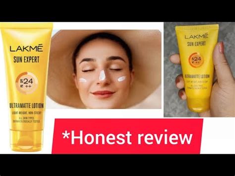 Honest Review Of Lakme Sun Expert SPF 24 Ultramatte Lotion YouTube