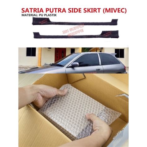 MIVEC SATRIA SIDE SKIRT PU3015 SET PUTRA MIVEC SET LIP SKIRT TEPI