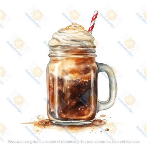 root beer float digital picture printable wall art food photography