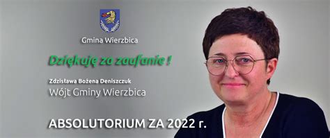 Wójt Gminy Wierzbica z wotum zaufania i absolutorium Gmina Wierzbica