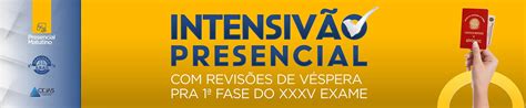 Intensivão Reta Final Da Aprovação Oab Xxxv Presencial Curso Cejas