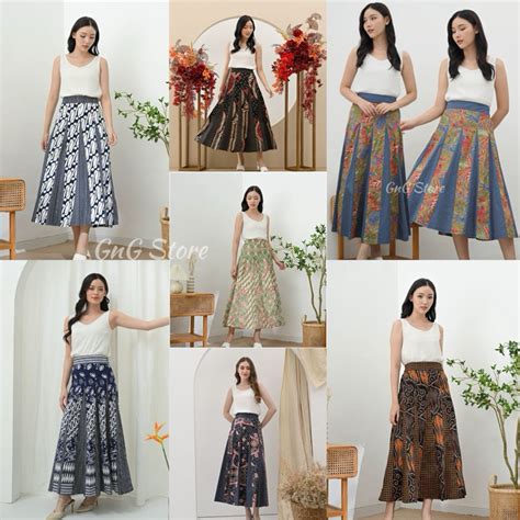 jual rok batik   series rok payung rok pecah  shopee indonesia