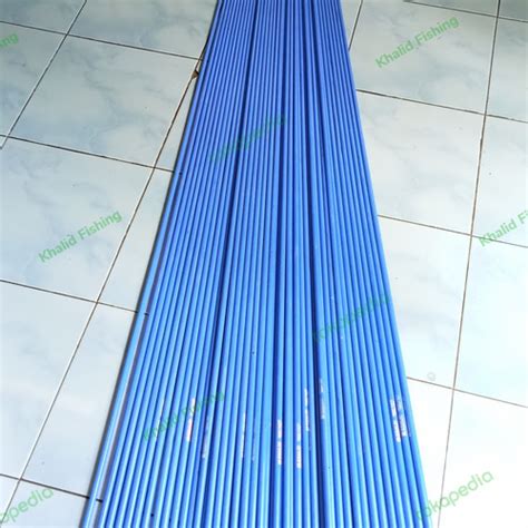 Jual Bahan Joran Fiber Solid Lentur Di Ujung Panjang Cm Warna Biru