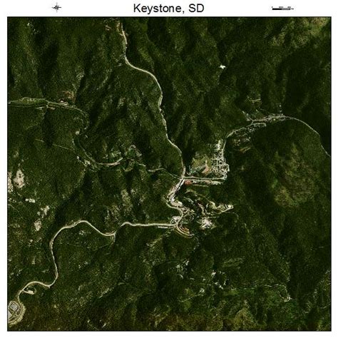 Aerial Photography Map of Keystone, SD South Dakota