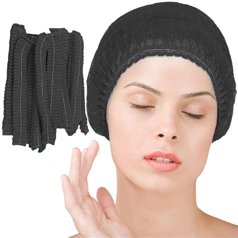 Ougist Disposable Hair Net Bouffant Cap Kitchen Medical Non Woven Head