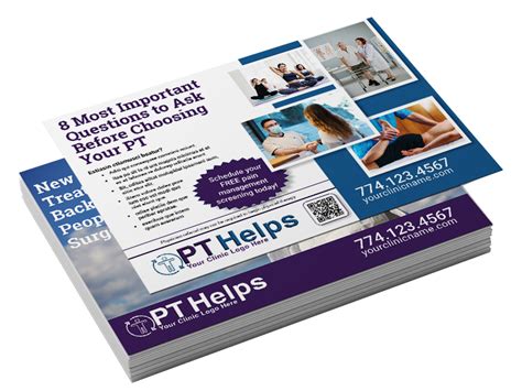 Pt Referral Machine Physical Therapy Postcards