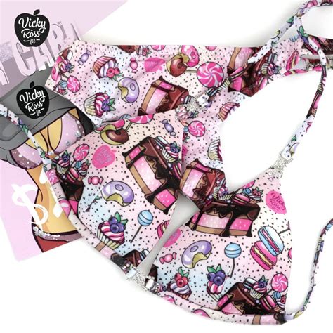 SweetC Competition Bikini Posing Bikini Suit Vicky Ross Fit