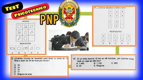 Examen Test Psicometrico Y Psicotecnico Policia Nacional Eo Ets Youtube