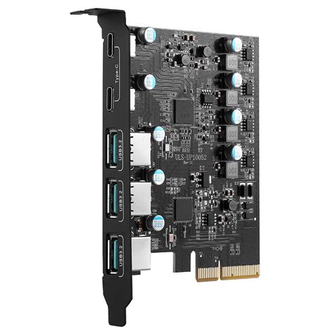 PCIe to USB 3.2 Gen 2/3.1 Gen 2 Card with 20Gbps Bandwidth 5-Port (3X USB-A -2X USB-C) USB C PC ...