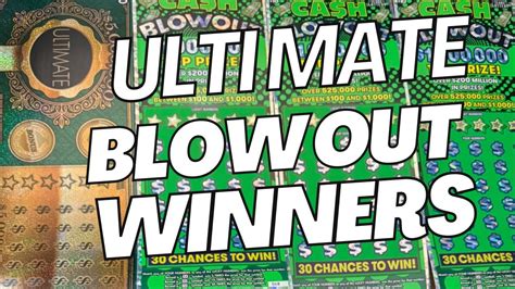 Ultimate Cash Blowout Winners Lucky Tickets Profit Session