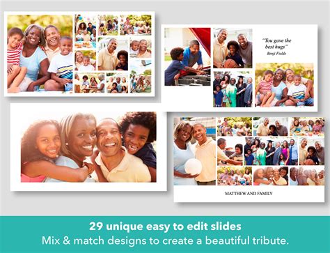 Premium Funeral Slideshow Template in Classic White – Funeral Templates