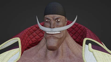 Whitebeard Character From One Piece 3D Model Rigged CGTrader