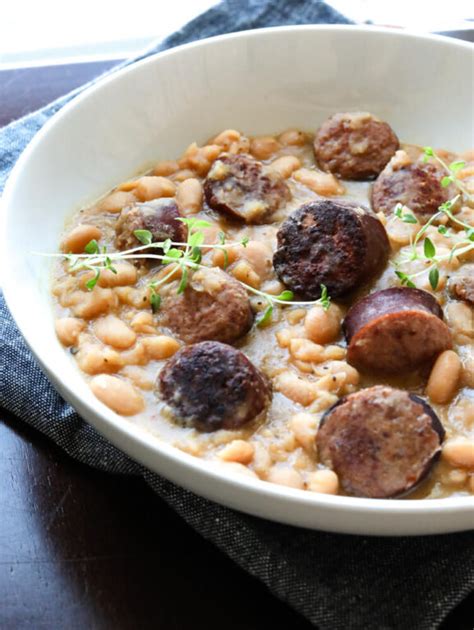 Slow Cooker White Beans and Sausage Recipe – Daily Appetite