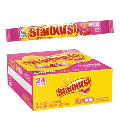 Starburst Favereds Fruit Chews 24ct Display Box