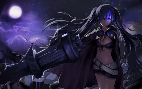 Wallpaper Anime Girls Weapon Black Rock Shooter Strength Black