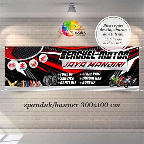 Spanduk Banner Bengkel Motor Bengkel Mobil Spanduk Bengkel Free