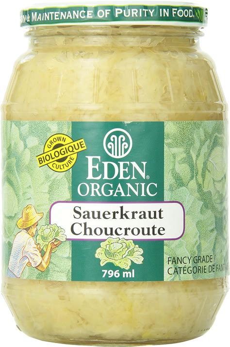 Eden Foods Organic Sauerkraut Sauerkraut 796ml Amazonca Grocery