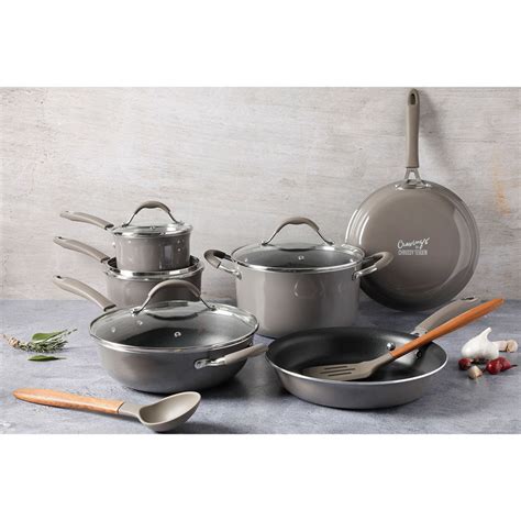 Chrissy Teigen 12-piece Non-stick Aluminum Cookware Set | Cookware Sets ...