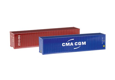 Herpa Container Set 2x40 Ft Triton CMA CGM 076449 004