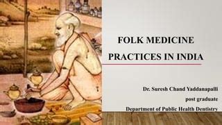 FOLK MEDICINE | PPT