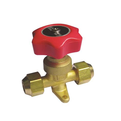 Refrigeration Brass Shut Off Valve Hand Valve Hand Valve And Attachment