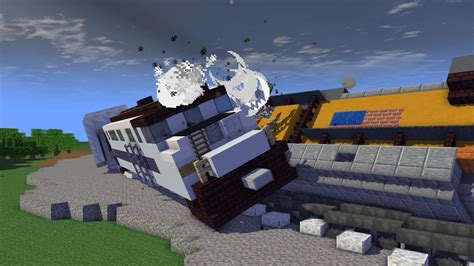 Minecraft Chatsworth Train Collision Animation Youtube